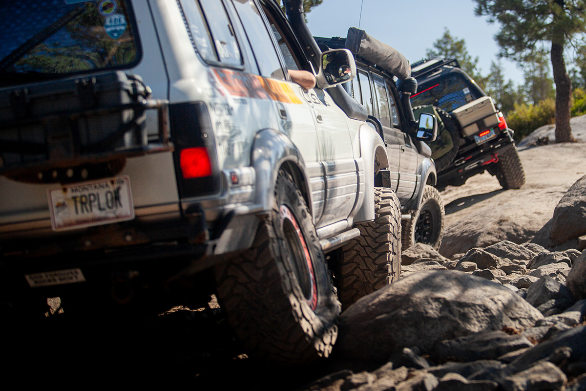 Toyotas on the Rubicon Trail